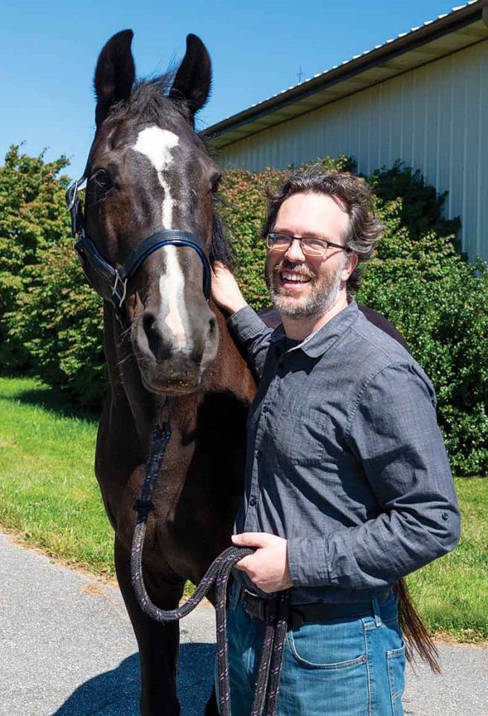 Brian Camley with horse Felix