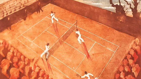 Inset print of "Tennis" by Janina Konarska