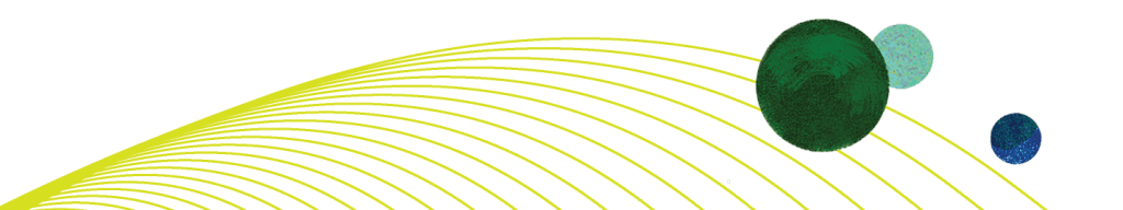 Decorative divider with flowing lines and orbs.